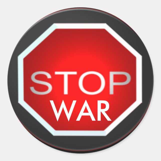 Stop War Sticker (Devant)