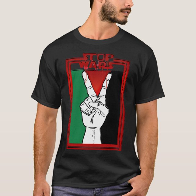Stop Wars Palestine Essential T-Shirt (Devant)