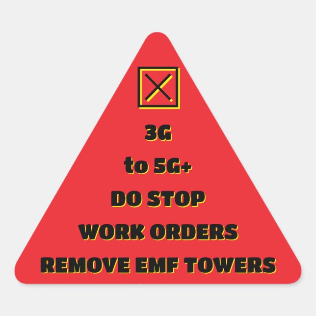 STOP WORK REMOVE EMF by RoseWrites Sticker (Devant)