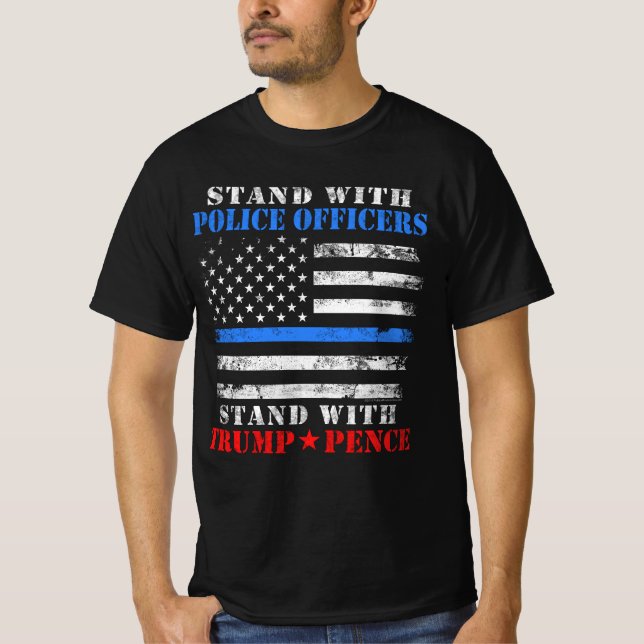 Stoppez avec les policiers Donald Trump T-Shirt (Devant)