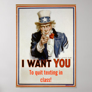 "Stoppez le service de mini-messages affiche de