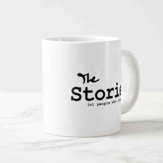 Storiers - Mug blanc avec logo de la lettre noire