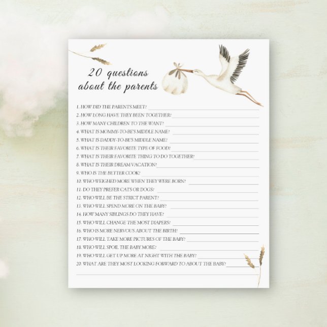 Stork - 20 questions sur les Parents (Créateur téléchargé)