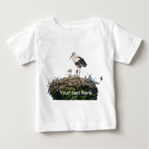 Stork avec T-shirt bébé