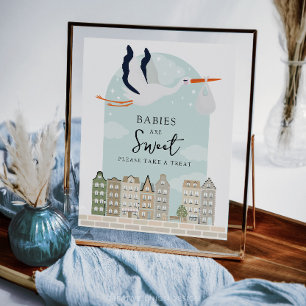 Stork Boho Baby shower Les bébés sont des faveurs