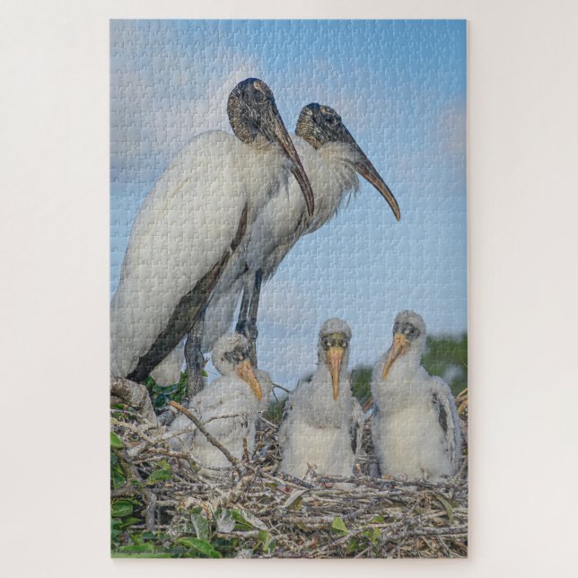 "Stork Family" Jigsaw Puzzle (Vertical)