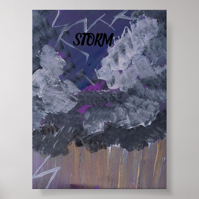 STORM POSTER DESIGN PAR L'ARTISTE PAULA REILLY. (Devant)