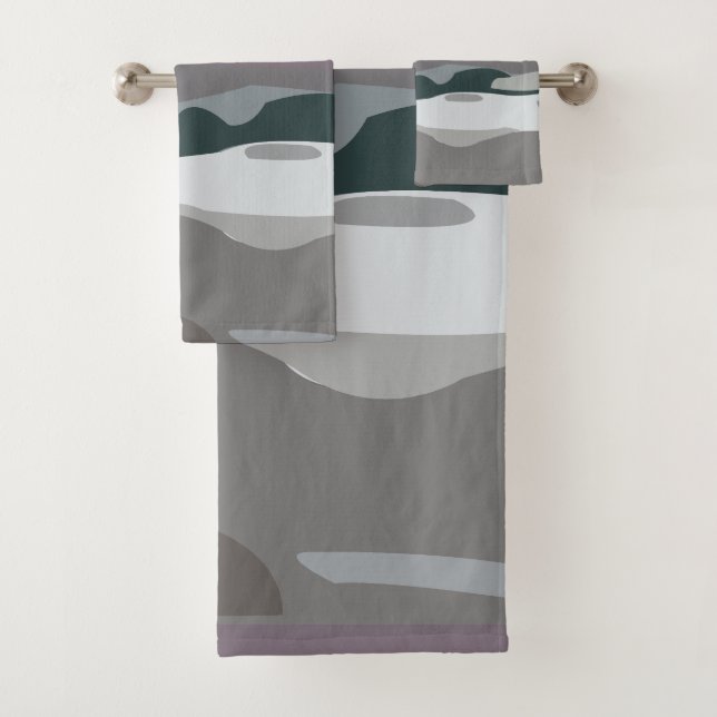Storm Sky Cloud Sea Waves Salle de bain tendance (En situation)