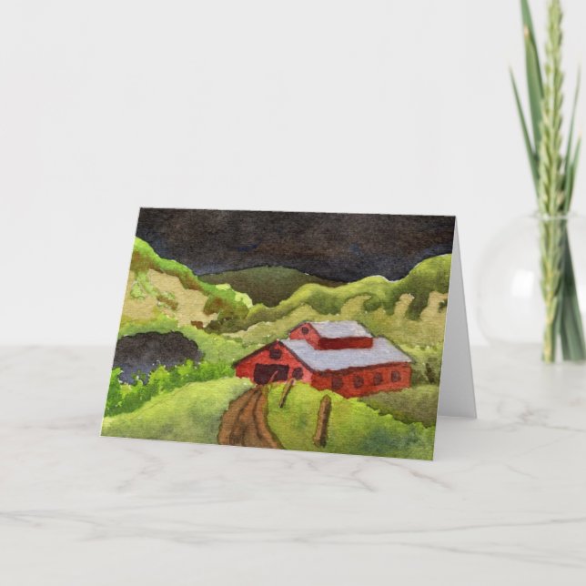 "Storm's coming #7" Country Roads Carte de voeux (Devant)