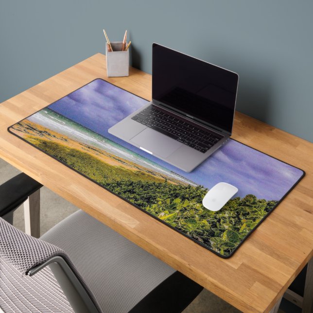 Stormy Jupiter Beach Desk Mat (Bureau 2)