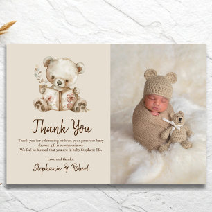 Storybook Bear Baby shower photo Merci