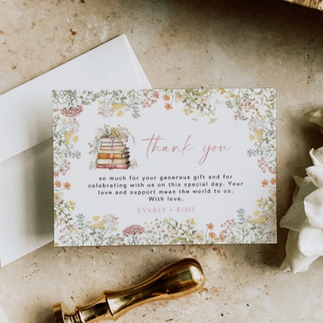 Storybook Carte de remerciements Un nouveau Fleur  (Créateur téléchargé)