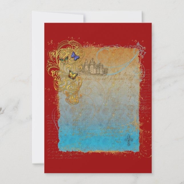 Storybook Fairytale Castle Invitation Cartes (Devant)