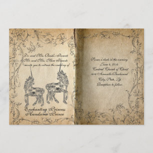 Storybook Perfect Unicorn Faire-part de mariage