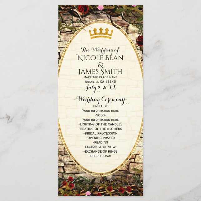 Storybook Princess Vintage Briar Rose Programme (Devant)