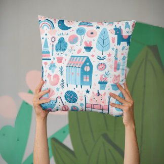 Storybook Whimsy Coussin