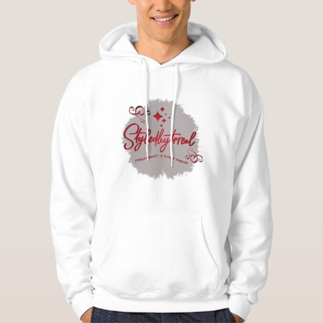 STR8LYKDHATT SWEAT - SHIRT À CAPUCHE ROUGE & NOIR (Devant)