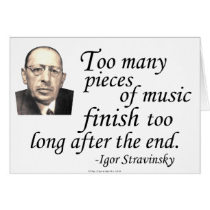 Stravinsky sur les finitions