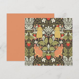 Strawberry thief Bunnies pattern