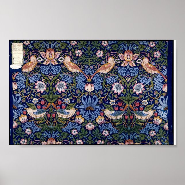Strawberry Thief William Morris, Poster (Devant)