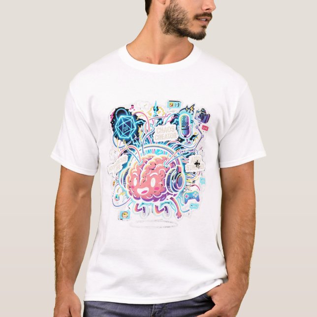 Streamer Brainwaves Sweat à capuche (Devant)