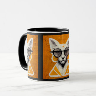 Street Art Cat Home Cuisine Mugs