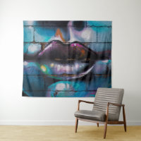 Street Art Graffiti Lièvres Tapisserie murale