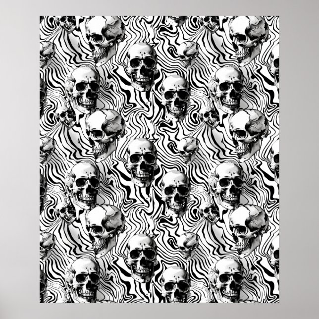 Street Art Skull Poster Design A25 (Devant)