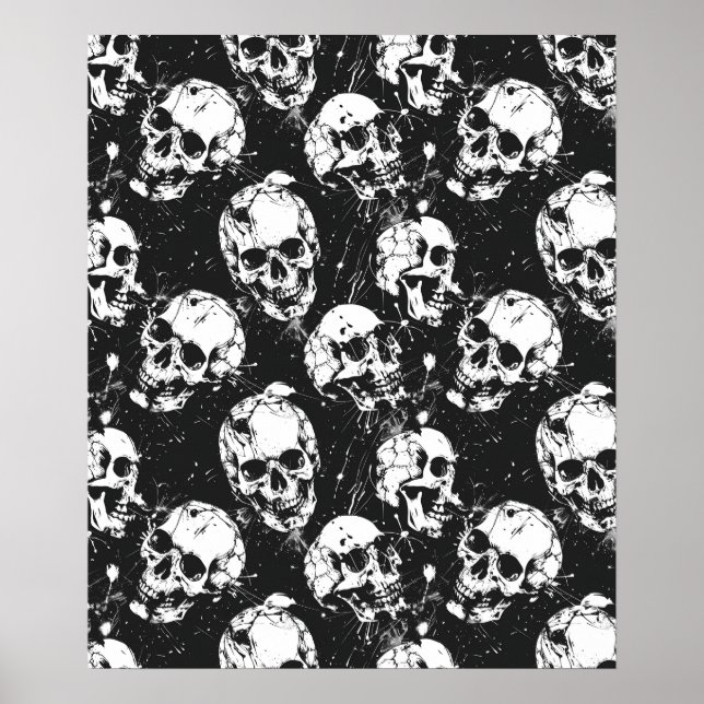 Street Art Skull Poster Design A26 (Devant)