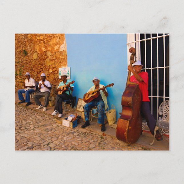 Street band in Trinidad, Cuba carte postale (Devant)