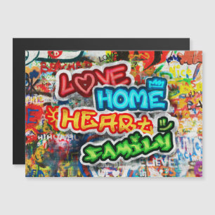 Streetart Graffiti Amour Maison Cœur Coloré Funky