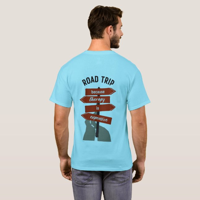 Streetwear Road Trip Men's Basic T-Shirt (Dos entier)