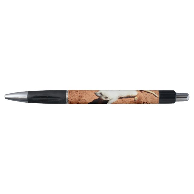 Stretch Meerkat Blanc, Stylo (Devant)