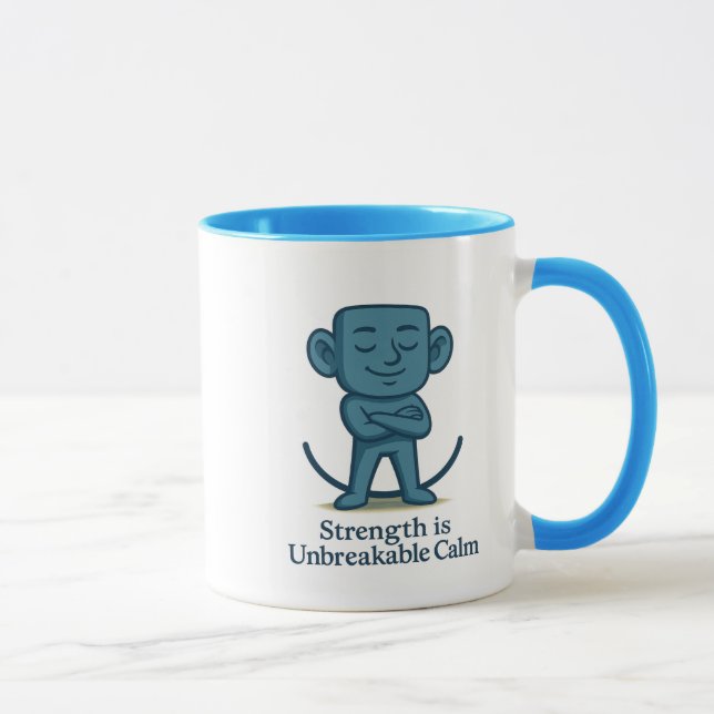 Stright is Unbreakable Calm - Mug Motivationnel (Droite)