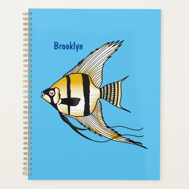 Striped angelfish cartoon (Devant)