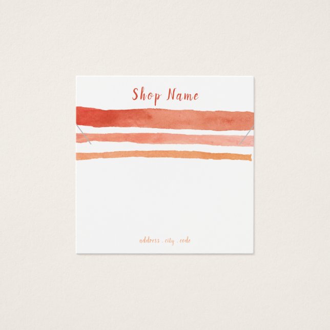 Stripes collier carré ou carte d'affichage bracele (Devant)