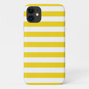 Stripes été Citron jaune iPhone, Plus, Pro Coque