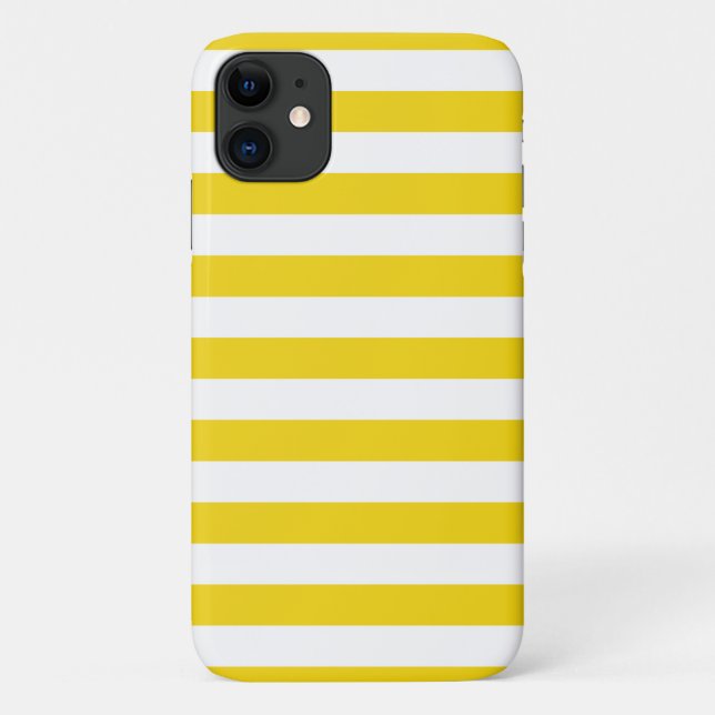 Stripes été Citron jaune iPhone, Plus, Pro Coque (Dos)