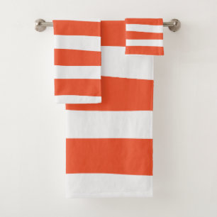 Stripes inégales - Orange et blanc