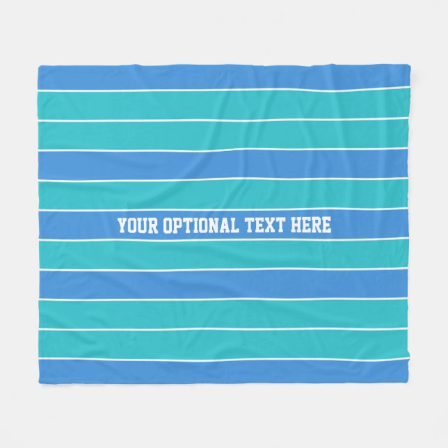 Stripes Motif couverture polaire personnalisée (Devant (Horizontal))