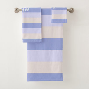 Stripes Motif Custom Monogram ensemble de serviett