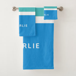 Stripes Motif Custom Monogram ensemble de serviett