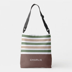 Stripes Motif sacs monogramme personnalisés