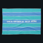 Stripes Motif serviette de toilette personnalisée<br><div class="desc">Remplacez le champ de texte par ce que vous voulez. Vous pouvez également modifier la police,  sa taille et sa couleur en utilisant la fonction "Customiser",  ainsi que d'ajouter des champs de texte si vous le souhaitez. Voir mon magasin pour plus d'articles avec ce design.</div>