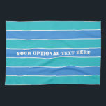 Stripes Motif serviette de toilette personnalisée<br><div class="desc">Remplacez le champ de texte par ce que vous voulez. Vous pouvez également modifier la police,  sa taille et sa couleur en utilisant la fonction "Customiser",  ainsi que d'ajouter des champs de texte si vous le souhaitez. Voir mon magasin pour plus d'articles avec ce design.</div>