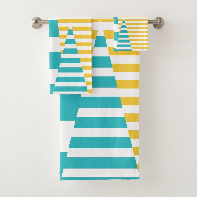 Stripes on Stripes - Turquoise et Jaune (En situation)