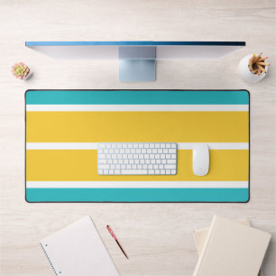 Stripes simples - Turquoise et jaune