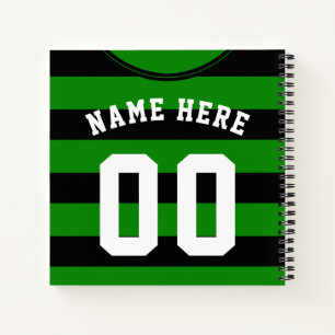 Stripesd Jersey Modèle Carnet Football Footy