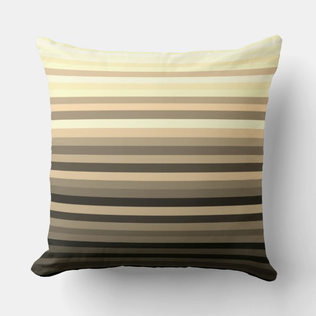 Stripey Sepia Coussin (Recto)