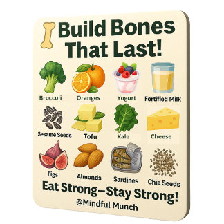 Strong Bones Fridge Magnet